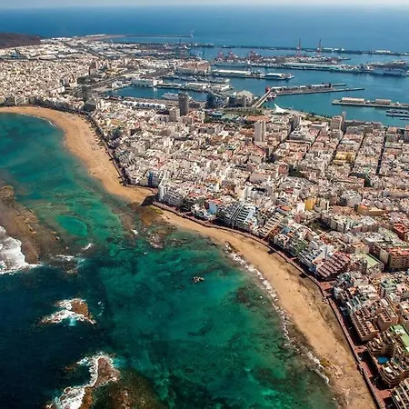 Daire Beachfront With Open Terrace In Canteras