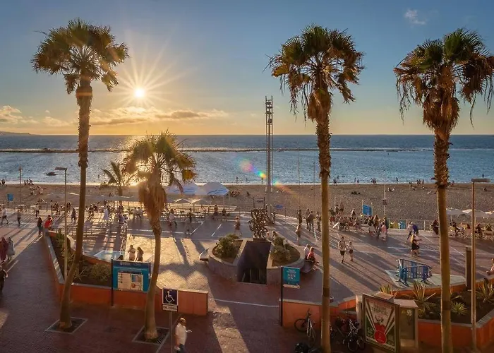 Apartament Beachfront With Open Terrace In Canteras *